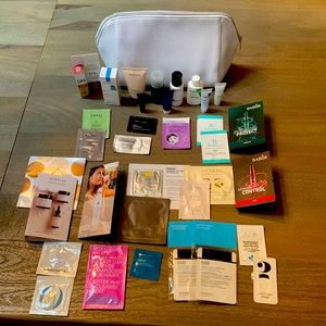 33 Piece Beauty Haul and Brand New Cosmetic Bag Perfect for Travel